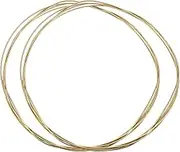 uxcell 2 Pcs 12 Gauge Soft Brass Wire,8 Feet Bare Pure Brass Solid Wire Jewelry Wrapping Wire for Jewelry Beading Making DIY Craft