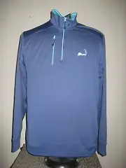 Vineyard Vines 1/4 Zip Performance Pullover w/ "Cape Cod" Logo Moonshine Small