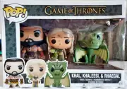 Funko POP! - Game of Thrones 3-Pack - KHAL, KHALEESI & RHAEGAL *RARE* BRAND NEW!