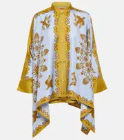 [La DoubleJ] La DoubleJ Foulard printed silk twill shirt UK 8 multicoloured