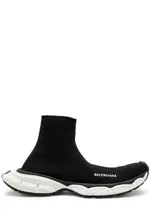 Balenciaga 3XL Sock Stretch-knit Sneakers - Black - 42 (IT42 / UK8) 42 (IT42 / UK8)