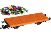PIKO G Scale ~ New 2025 ~ Building Block Flat Car ~ Fits Lego ~ 37970