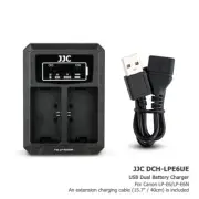 USB Dual Battery Charger fits LP-E6 LP-E6N fr Canon EOS 6D II 7D II 5DS R 90D