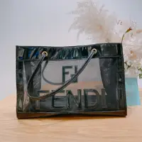 在飛比找PopChill優惠-[二手] Fendi 芬迪網狀紋手拿包包Mesh Shape