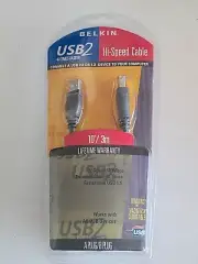 Belkin Pro Series 10’ Feet USB Cable A Plug/B Plug Printer Scanner Fax