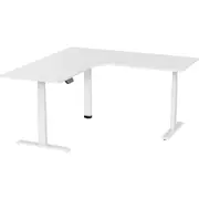 ERGOVIDA Electric Sit-Stand Corner D'esk White Frame 1800 x 1800 x 750mm White Top
