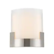Solita LED Wall Lamp 12W Dimmable 200mm Tri-Colour Nickel, Frost - SOLITA WB20-NK
