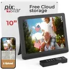 PixStar 10 inch Digital Frame WiFi | Free Unlimited Cloud Storage | Motion Se...