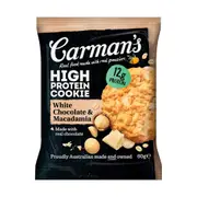 Carman's White Choc & Macadamia Protein Cookie 60g x 12