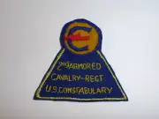 b7607 Post WW 2 US Army US Constabulary 2nd Armored Cavalry Regt. Regiment R8D