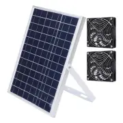 15W Solar Panel Dual Fan Kit