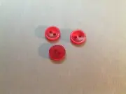 PKG. OF 25 BUTTONS 3/8" ATOM RED PEARL