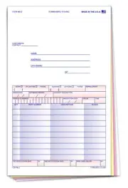 100 SPECIAL PARTS DEPARTMENT ORDER FORM 4-PART CARBONLESS FORM #SPO-115-4NC