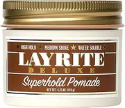 Layrite Superhold Pomade, Brown, 4.25 oz (120 g), (Pack of 1)