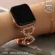 【Apple Party】奢華水鑽粗圈金屬Apple watch錶帶 Ultra S8 S7 S6 S5 SE