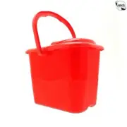 CLEENOL Light Duty Plastic Mop Bucket - Red - 9 Litre 13599T [AU]