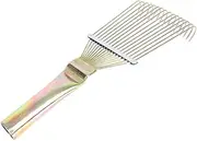 Milisten Cattle Hair Scraper Metal Rake for Livestock Grooming Horse Brush for Cleaning Suitable and Cattle Easy to Clean