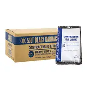 Contractor 55Lt Black Bin Liner - 250 Bags