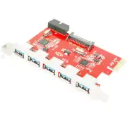 Mailiya PCI-E to USB 3.0 5 Port PCI Express Expansion Card (PCIe Card) Ships Fre