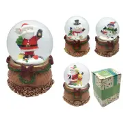 Christmas Santa Snowmen Globe Reindeer Crystal Glass Snow Ball Decoration Gifts
