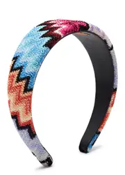 Missoni Zigzag-intarsia Knitted Headband - Multicoloured 1 ONE SIZE