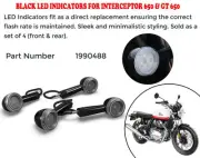Fit Royal Enfield Genuine Black Led Indicators For Interceptor/Continental - 650 (for: Royal Enfield)