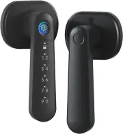 Fingerprint Door Lock Smart Lock w/ Keypad Keyless Entry Waterproof Lever Black