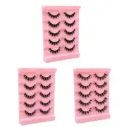 5 Pairs False Eyelashes Lashes Curly False Eyelashes Wispy False Eyelashes