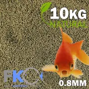 FKC Natural Goldfish, Koi Aquarium & Pond Floating Fish Food Pellets 0.8mm 10KG