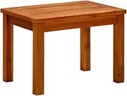 vidaXL Garden Coffee Table in Solid Acacia Wood with Slatted Top - Weather-Resistant and Durable Outdoor Furniture for Patio and Garden Spaces