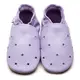 英國Inch Blue - 真皮手工寶寶鞋-洞洞粉紫
