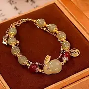 [Generic] Yutu Fu Natural Hetian Jade Bracelet to Send Girlfriend Wife Girlfriends Valentine's Day