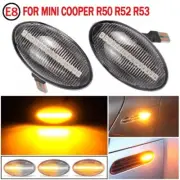 2x Flowing Side Indicator Marker Repeater Light For BMW Mini Cooper R50 R52 R53