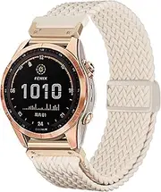 Braided Bracelet Replacement for Garmin Fenix 7S/Fenix 6S/Fenix 5S/epix Pro 42 mm, 20 mm Quickfit Elastic Nylon Magnetic Clasp Replacement Strap for Fenix 7S Solar/Fenix 6S Pro/Fenix 5S Plus