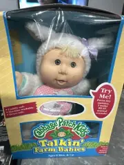 VINTAGE 1993 CABBAGE PATCH KIDS TALKIN FARM BABIES LAMB DOLL NOS TOY NEW IN BOX