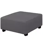 Easy-Going Stretch Square Ottoman Cover 40x40x15 inch Folding Storage Stool F...