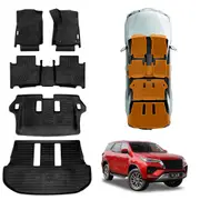 3D Floor Mats Boot Liner for Toyota Fortuner 2015-2025 All Weather Heavy Duty Cargo Car Trunk Luggage Tray