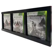 Triple Video Game Frame Display Black, NEW, PS2, Xbox, Xbox 360, Gamecube, DVD