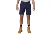 Hard Yakka Mens Core Relaxed Fit Stretch Cotton Drill Cargo Work Shorts Y05067 - Navy