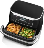 Ninja DZ071 Foodi 6-In-1 Flexbasket Air Fryer with 7-QT Megazone & Basket Divide