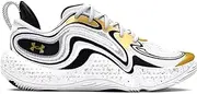 [Under Armour] Spawn 6 3027263 Unisex Basketball Shoes White 44, 0100 White, 10 US