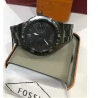 在飛比找蝦皮購物優惠-FOSSIL BQ2342 黑灰色鏡面 鐵灰色不鏽鋼錶帶 男