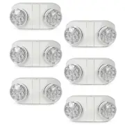 LSP [6-Pack] LED Light Bulb Emergency Exit Light Adjustable Round Heads
