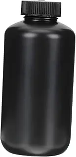 HEALEEP Narrow Mouth Shade Bottle Sports Water Bottle Jugs Liquid Container Dispenser Collapsible Dispensing Storage Jars Container Liquid Sport Water Cup Flask Reusable Alcohol Black Pe