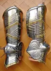 Halloween Gothic Leg Guard Armor Set Medieval Knight Crusader Spartan 18GA Steel