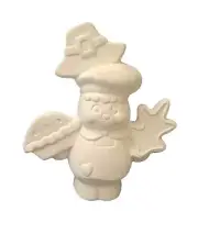 Pilgrim Spice Gingerbread 6.5" Ceramic Bisque, Ready to Paint