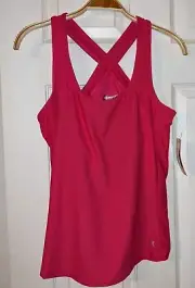 Xersion Active Tank Sz M Pink Racerback Built In Bra Sleeveless Stretch NWT