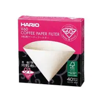 在飛比找Yahoo!奇摩拍賣優惠-『德記儀器』《HARIO》V60無漂白01濾紙 40ea/b