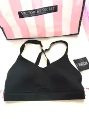 Victoria's Secret Sport Lightly Lined Crossback Sports Bra Black NWT