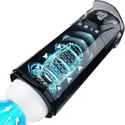 9-Speed Thrusting Male Masturbator with Sucking & Vibration - APP Remote Control, Waterproof Automatic Stroker with Screen Display, Voice & Training Modes